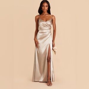 NWT Birdie Grey Catherine Shiny Satin Dress - XL